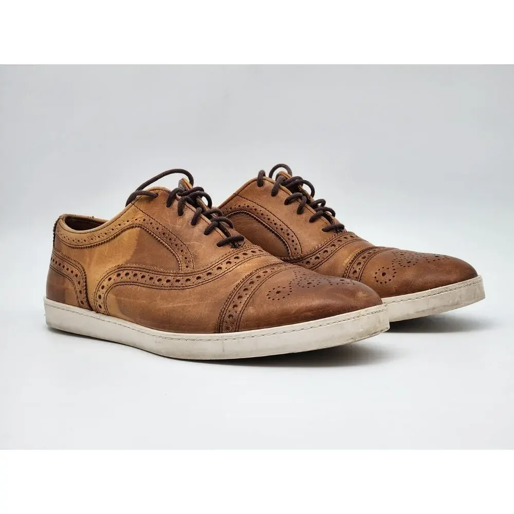 Allen Edmonds Strand Leather Sneakers, Walnut, Men's 8.5E